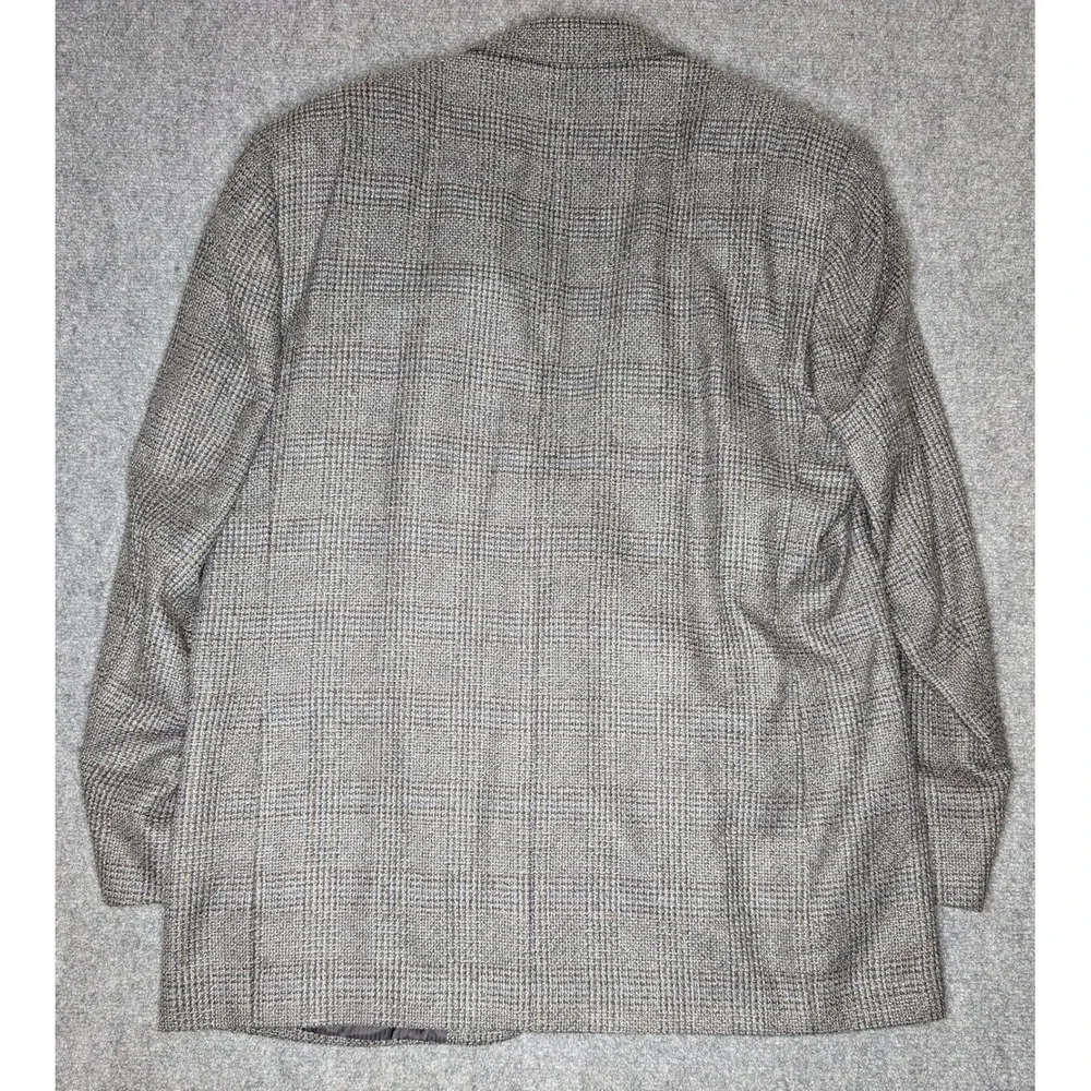 Vito Rufolo Wool Silk Mens Blazer Suit Jacket Size 44‎ LN Sport Coat Gray Tweed